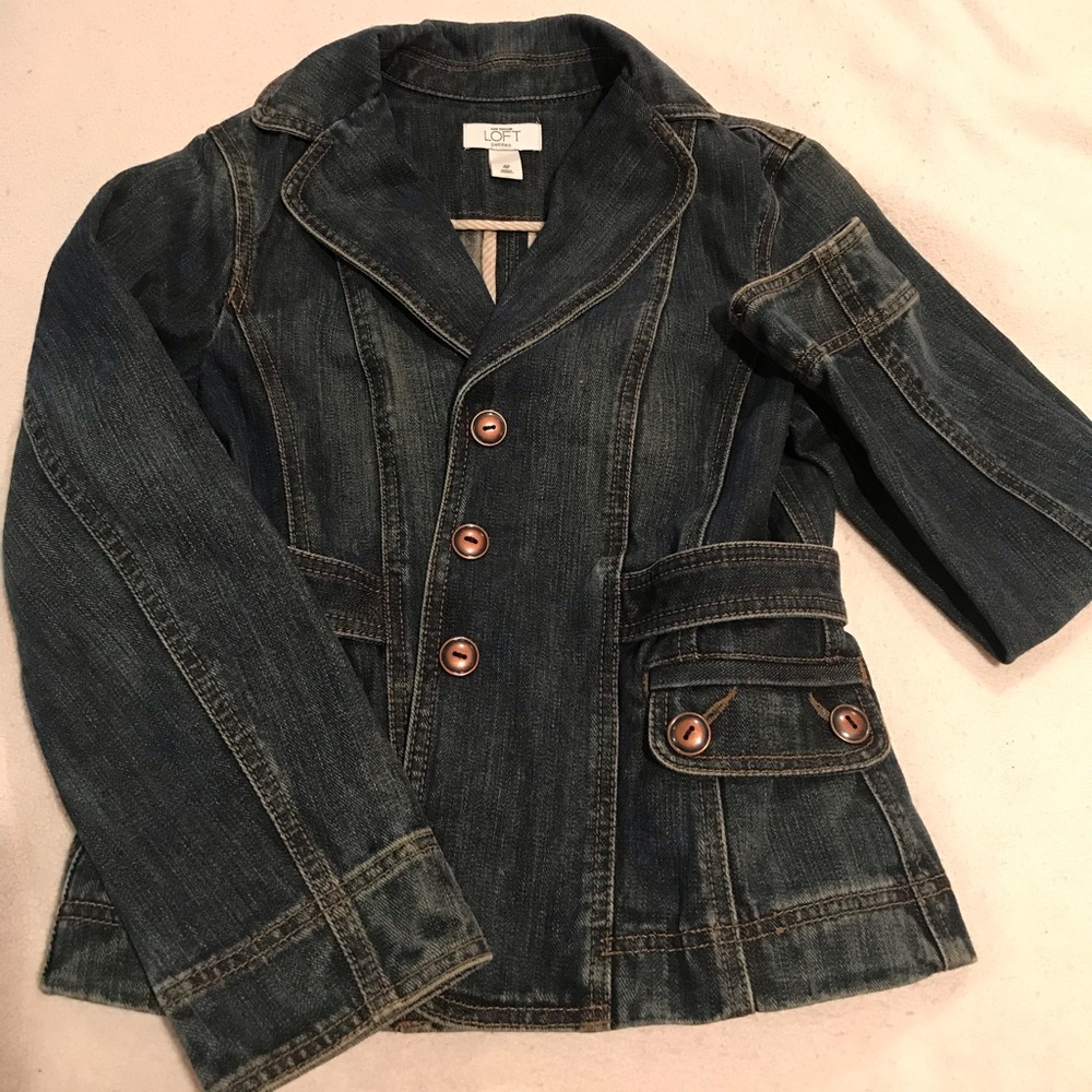 Ann Taylor Loft Denim Jacket 4P